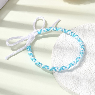 Adjustable Polyester Cord Braided Friendship Bracelets FB-CBA27E8-02A-1
