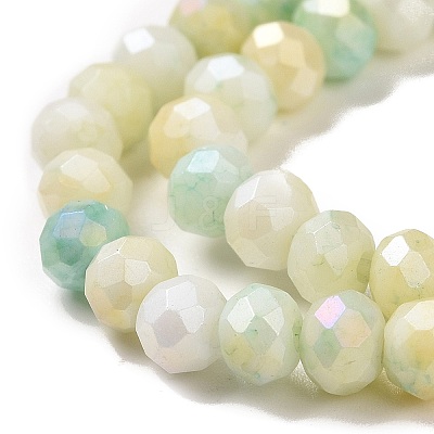 Ombre Effect Dyed Glass Beads Strands GLAA-C023-02-C14-1