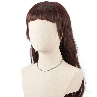 Round Glass Beaded Necklace for Women NJEW-JN03821-03-1