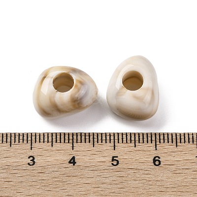 Two Tone Opaque Acrylic Beads MACR-Z002-02C-1