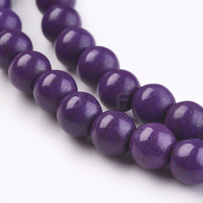 Synthetic Turquoise Beads Strands TURQ-G106-6mm-02M-1