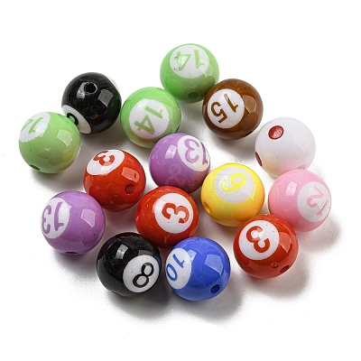 Opaque Acrylic Beads SACR-G039-01-1