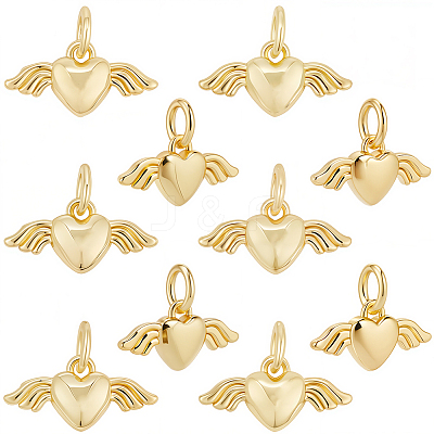 10Pcs Brass Pendants KK-BBC0022-99A-1