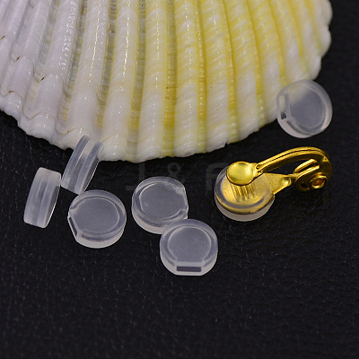 Comfort Plastic Pads for Clip on Earrings X-KY-P007-A01-1