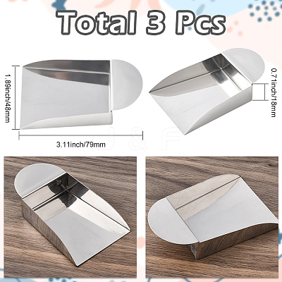 3Pcs Stainless Steel Bead Shovel AJEW-SC0031-63-1