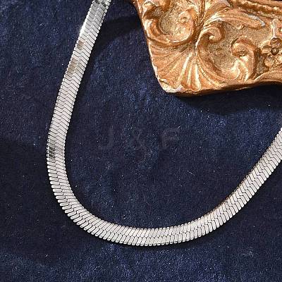 Tarnish Resistant 304 Stainless Steel Herringbone Chain Bracelets BJEW-P236-15P-1