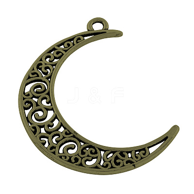Tibetan Style Alloy Pendants TIBEP-R304-001AB-LF-1
