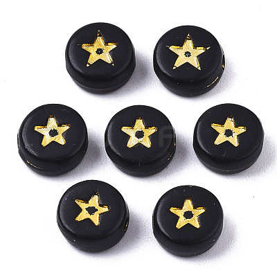 Opaque Acrylic Beads X-PACR-N006-006A-02A-1