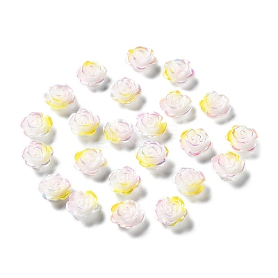 Tricolor Opaque Resin Cabochons CRES-P029-C03-1