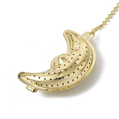 Moon Loose Tea Infuser AJEW-G045-05G-1