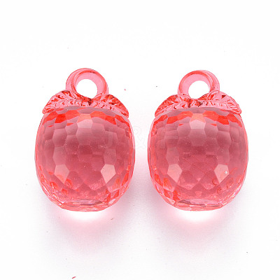 Autumn Theme Transparent Acrylic Pendants TACR-T024-04B-910-1