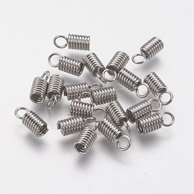 Tarnish Resistant 304 Stainless Steel Cord Ends STAS-F141-21P-8.5x3.5-1