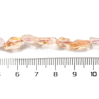 Natural Prehnite & Rose Quartz & Amethyst & Citrine Beads Strands G-L610-B14-01-1