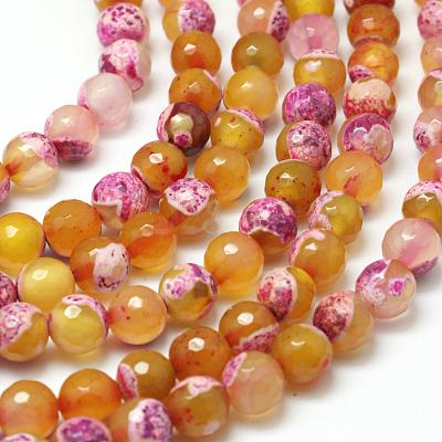 Natural Fire Crackle Agate Bead Strands G-K166-06F-8mm-05-1