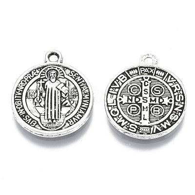 Tibetan Style Pendants X-TIBEB-A9489-AS-LF-1