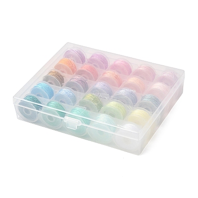 25 Rolls 25 Colors 6-Ply Cotton String Threads OCOR-F018-03-1