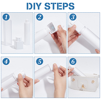 Plastic Vacuum Pump Bottles AJEW-WH0083-27C-1