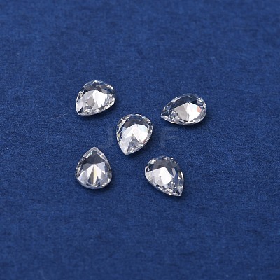 Teardrop-Shaped Cubic Zirconia Cabochons ZIRC-TAC0004-02A-1