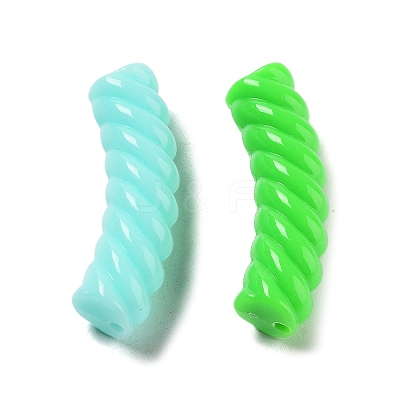 Opaque Acrylic Beads X-OACR-A016-03-1
