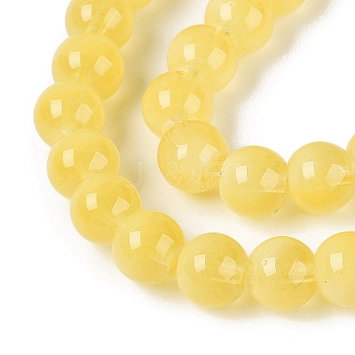 Transparent Glass Imitation Cat Eye Beads Strands GLAA-Q110-01B-17-1