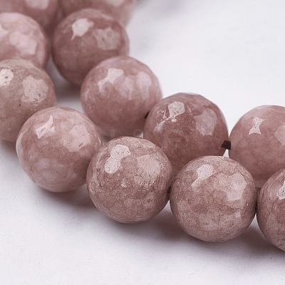 Natural White Jade Bead Strands G-R166-10mm-16-1