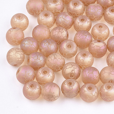 Electroplate Glass Beads X-EGLA-S178-03H-1