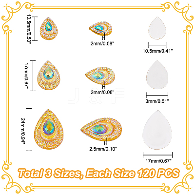 120Pcs 3 Style Opaque Resin Cabochons CRES-GA0001-08-1