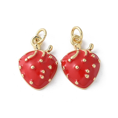 Brass Enamel Pendants KK-D336-04G-01-1