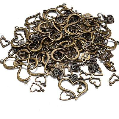 Tibetan Style Alloy Pendants TIBEP-MSMC012-1AB-NF-1