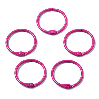 Spray Painted Iron Split Key Rings IFIN-T017-01H-1