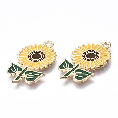 Eco-Friendly Alloy Enamel Pendants ENAM-Q437-005-NR-1