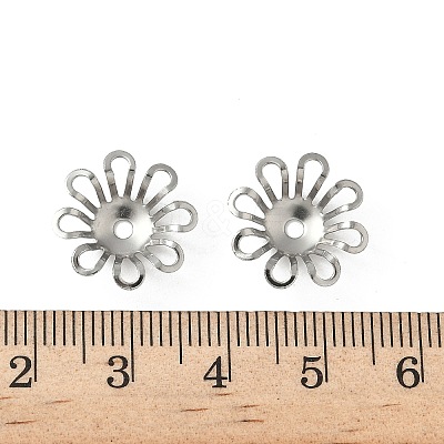 304 Stainless Steel Bead Caps STAS-Z144-10P-1