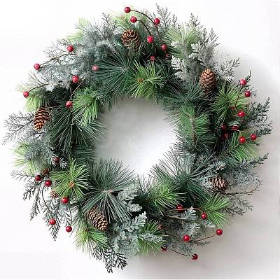 30Pcs Plastic Artificial Pine Branches AJEW-CP0009-91-1