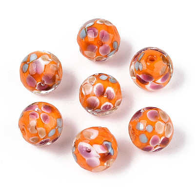 Handmade Lampwork Beads Strands LAMP-T007-04M-1