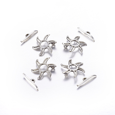 Tibetan Style Alloy Toggle Clasps LF5115Y-1