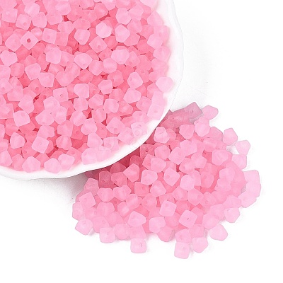 FGB Frosted Transparent Glass Seed Beads SEED-N013-03A-05-1