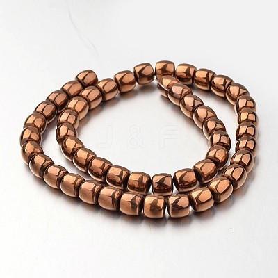 Electroplate Non-magnetic Synthetic Hematite Bead Strands G-F300-43-08-1