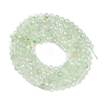 Natural Prehnite Beads Strands G-G139-A05-02-1