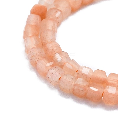 Natural Sunstone Beads Strands G-P457-B01-20-1