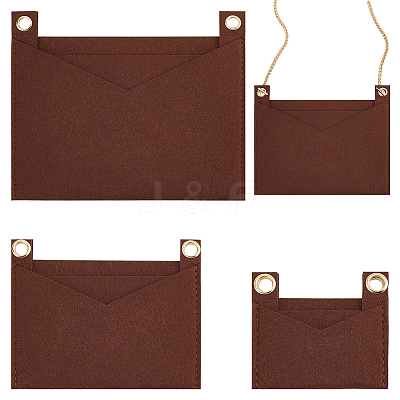 3Pcs 3 Style Felt Bags Organizer Insert PURS-WR0006-87A-1