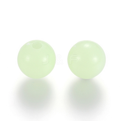 Luminous Acrylic Round Beads LACR-R002-4mm-01-1