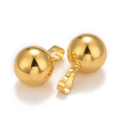 Brass Bell Pendants KK-I682-01A-G-1