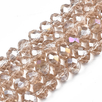 Electroplate Glass Beads Strands LS-EGLA-A034-T1mm-B24-1