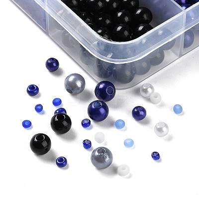 DIY 10 Grids ABS Plastic & Glass Seed Beads Jewelry Making Finding Beads Kits DIY-G119-01B-1
