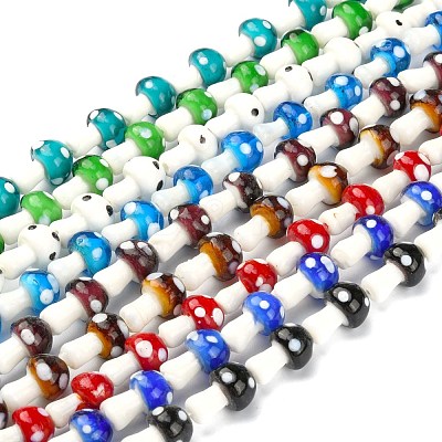 Handmade Lampwork Beads Strands LAMP-Q001-1