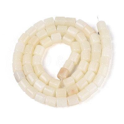 Natural White African Opal Beads Strands G-T141-85A-01-1
