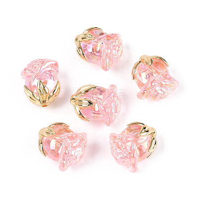 UV Plating Transparent Acrylic Beads MACR-C029-06B-03-1