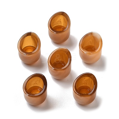Two Tone Acrylic Beads OACR-S042-06B-1