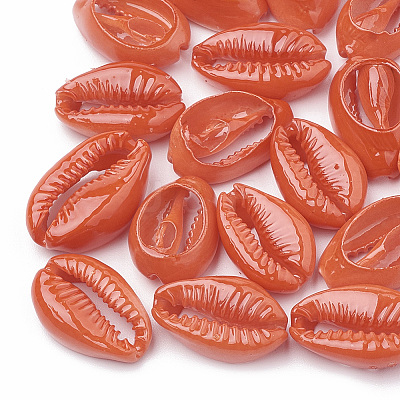 Natural Cowrie Shell Beads X-SHEL-T007-74D-1