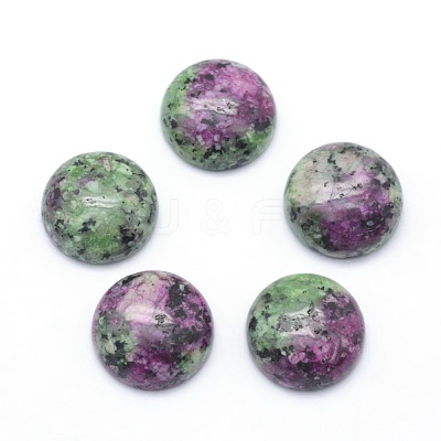 Natural Ruby in Zoisite Cabochons G-P393-R34-12mm-1